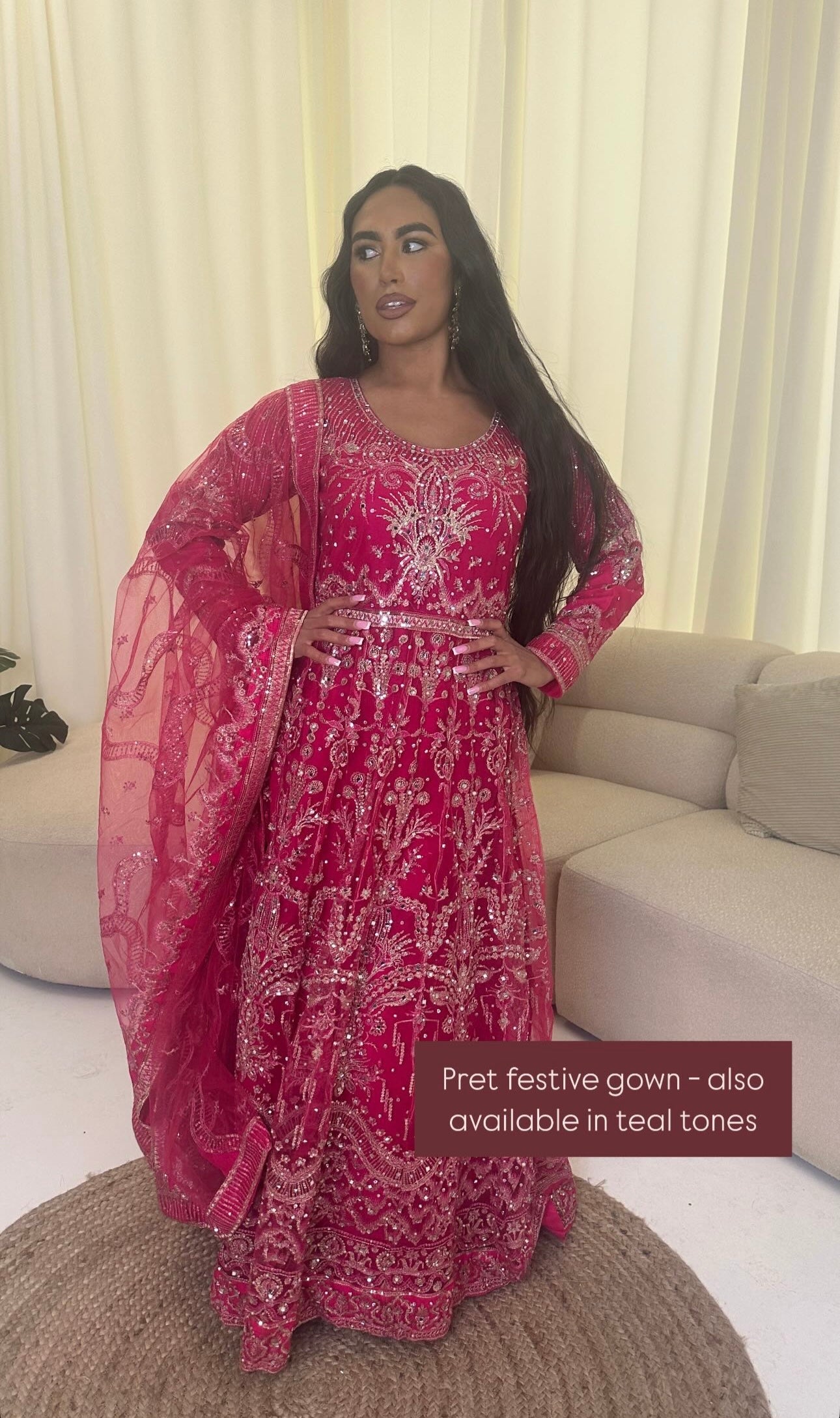 LIANA pink gown style