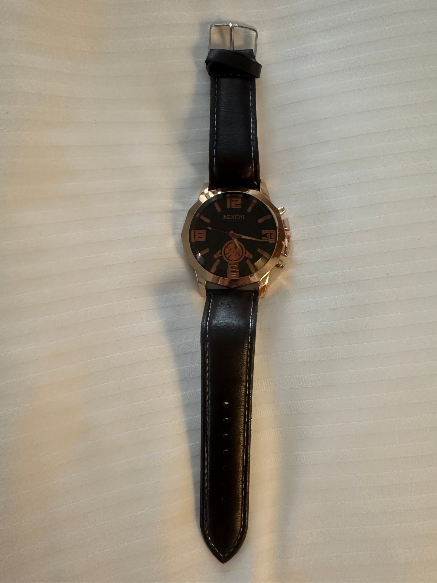 Brown strap watch