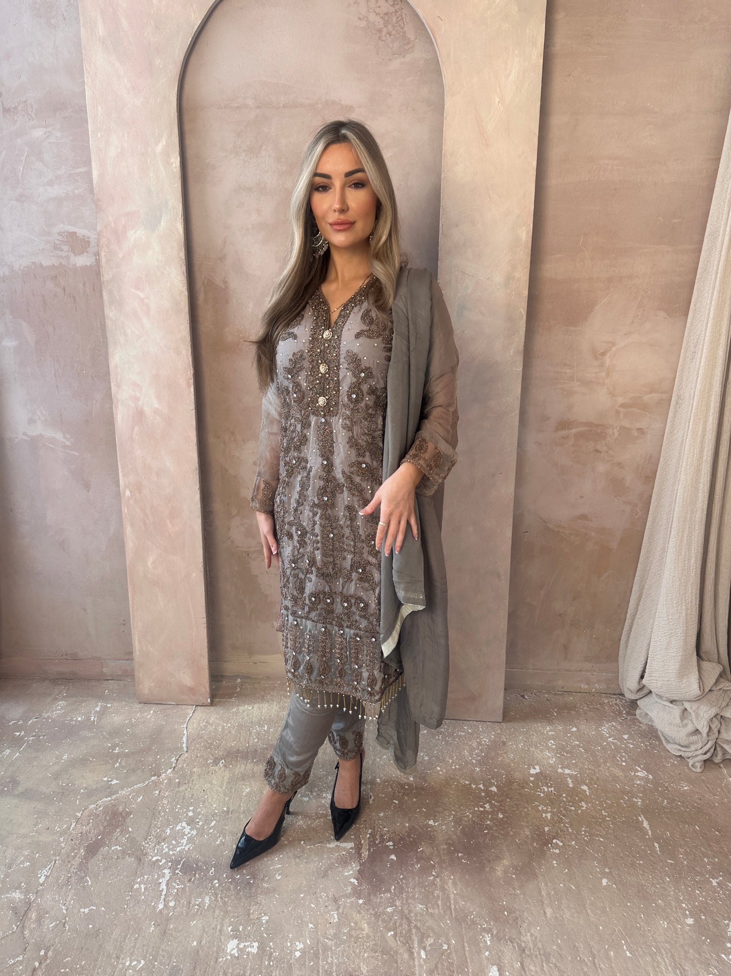 DEENA sage and gold style