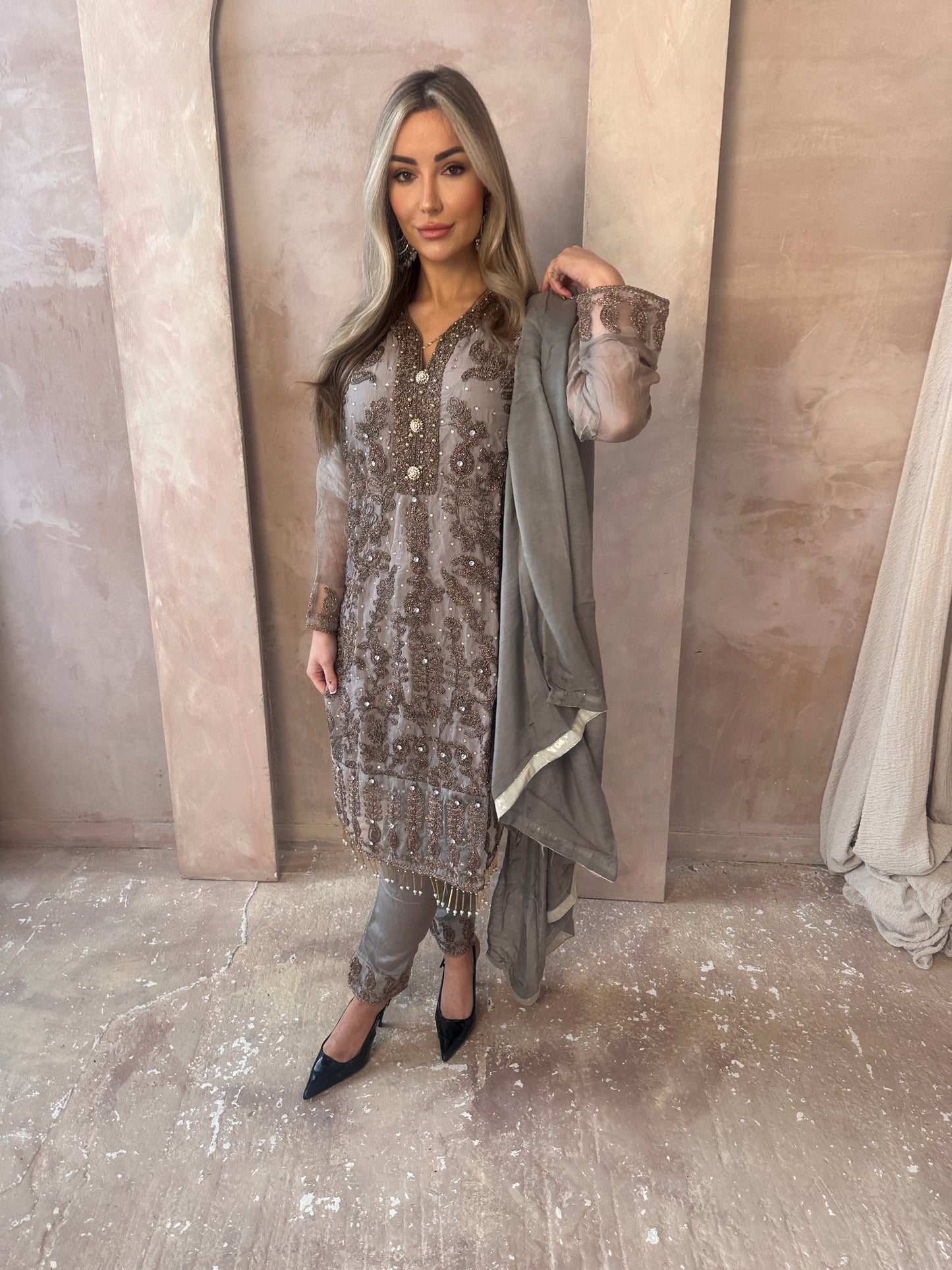 DEENA sage and gold style