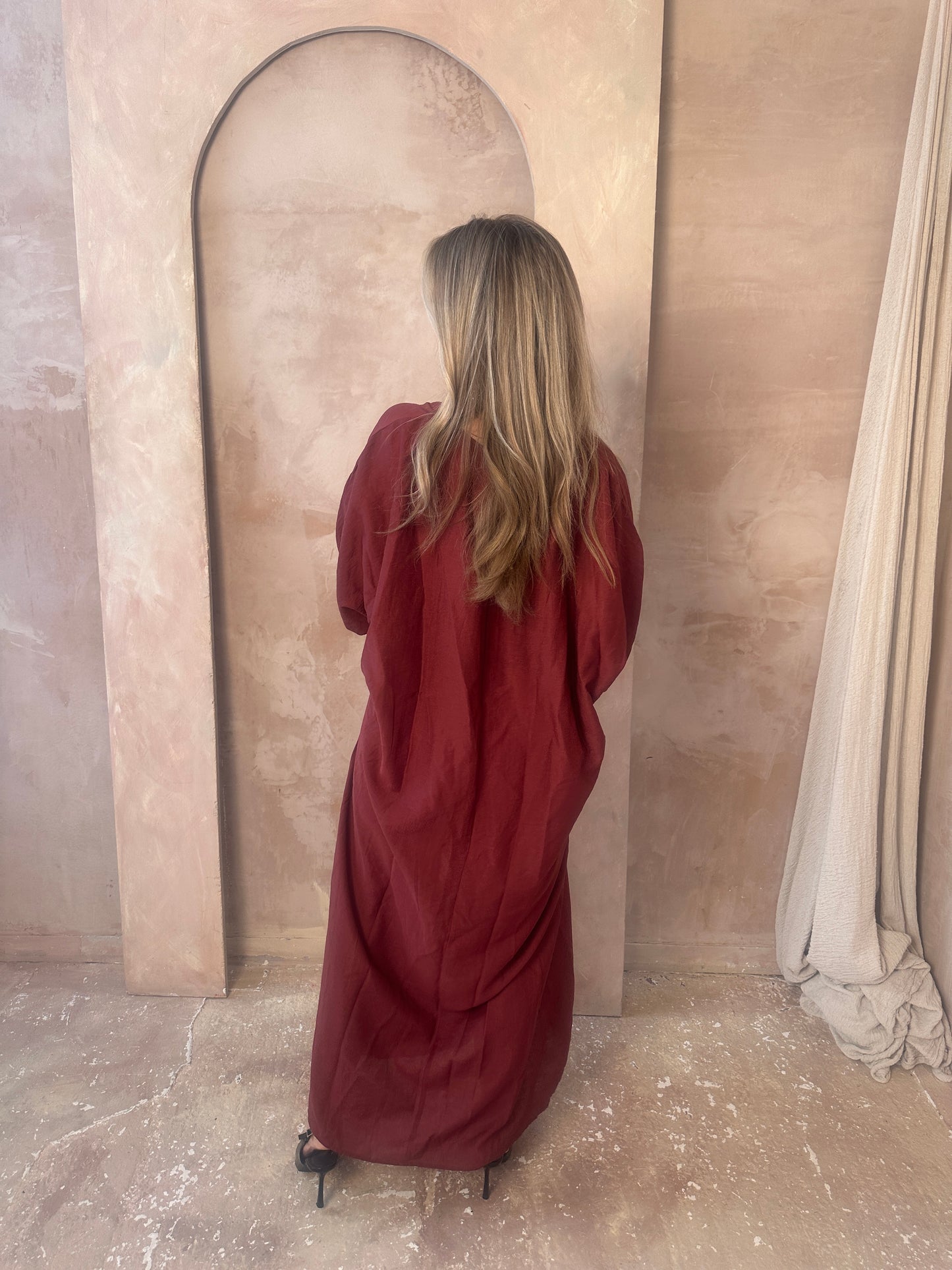 LANA burgundy kaftan
