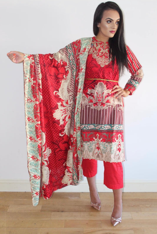 MILA-LILA cherry red style