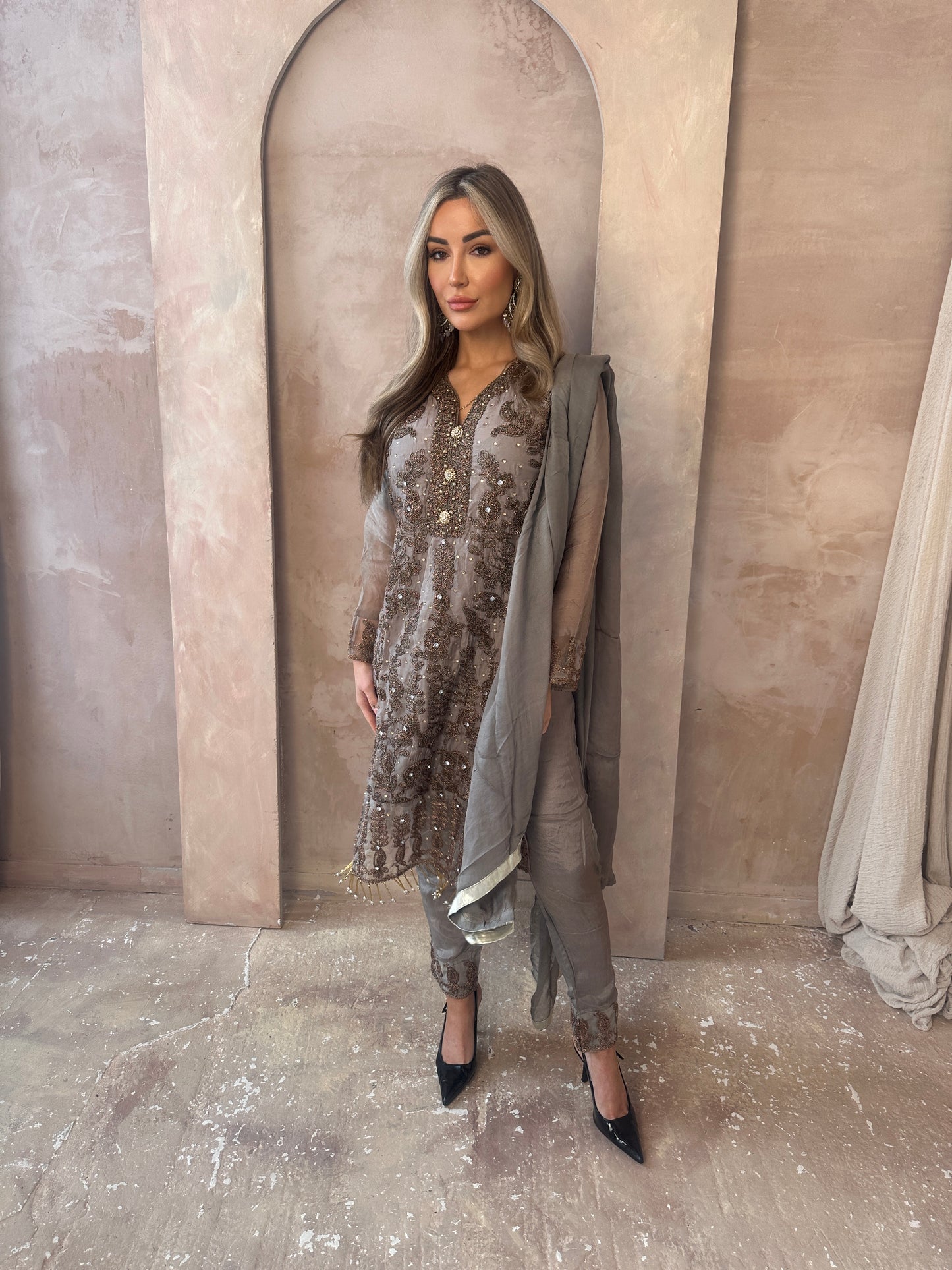 DEENA sage and gold style