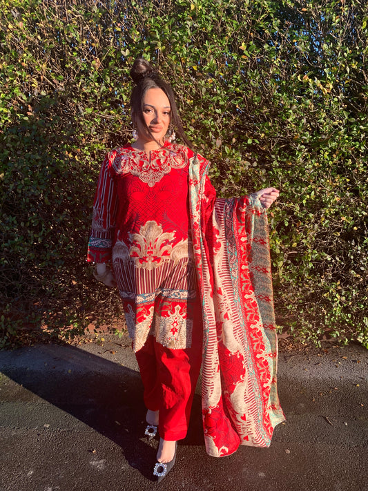 LILA red and cream style