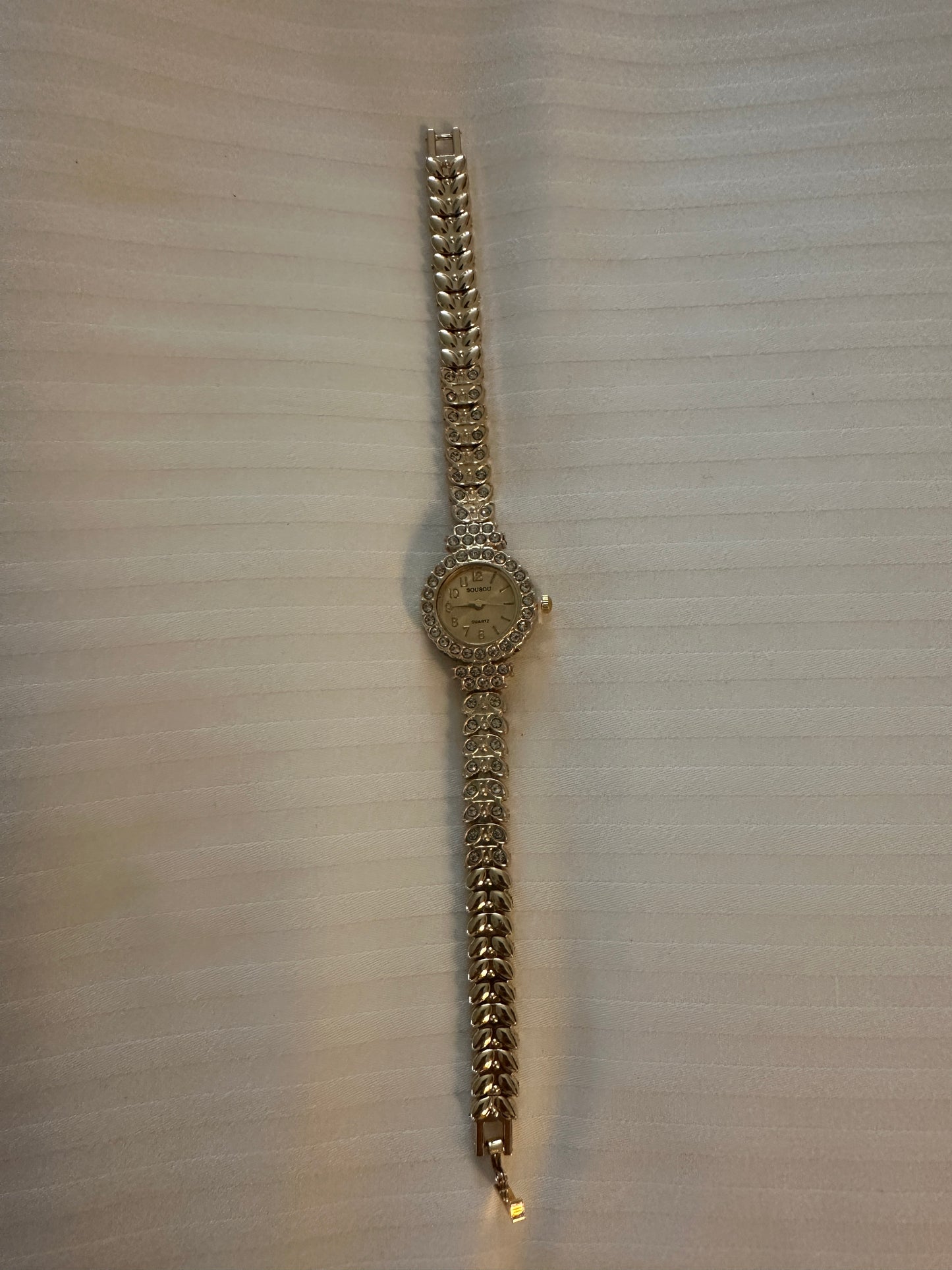 Gold strap watch