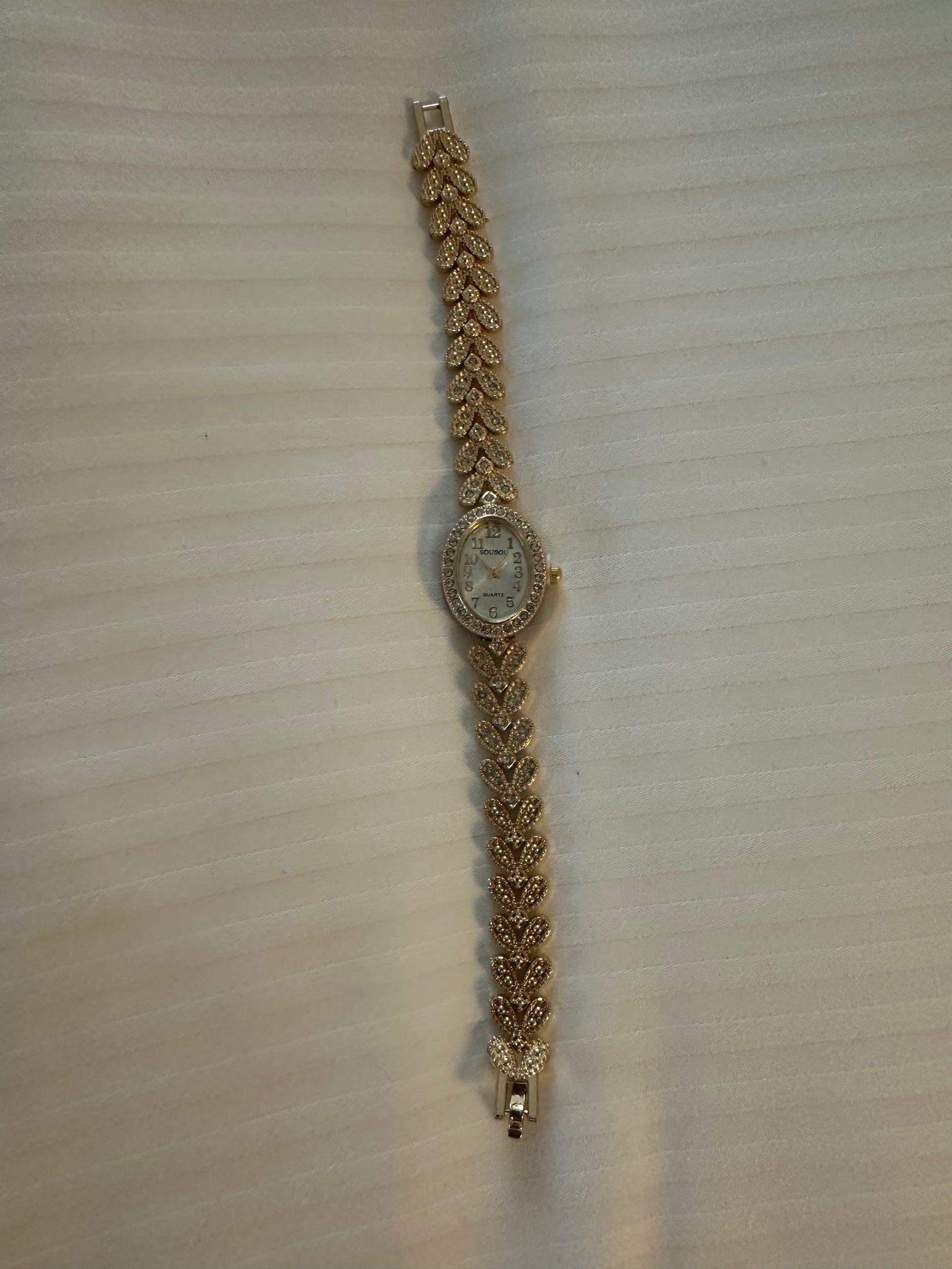 Gold strap watch