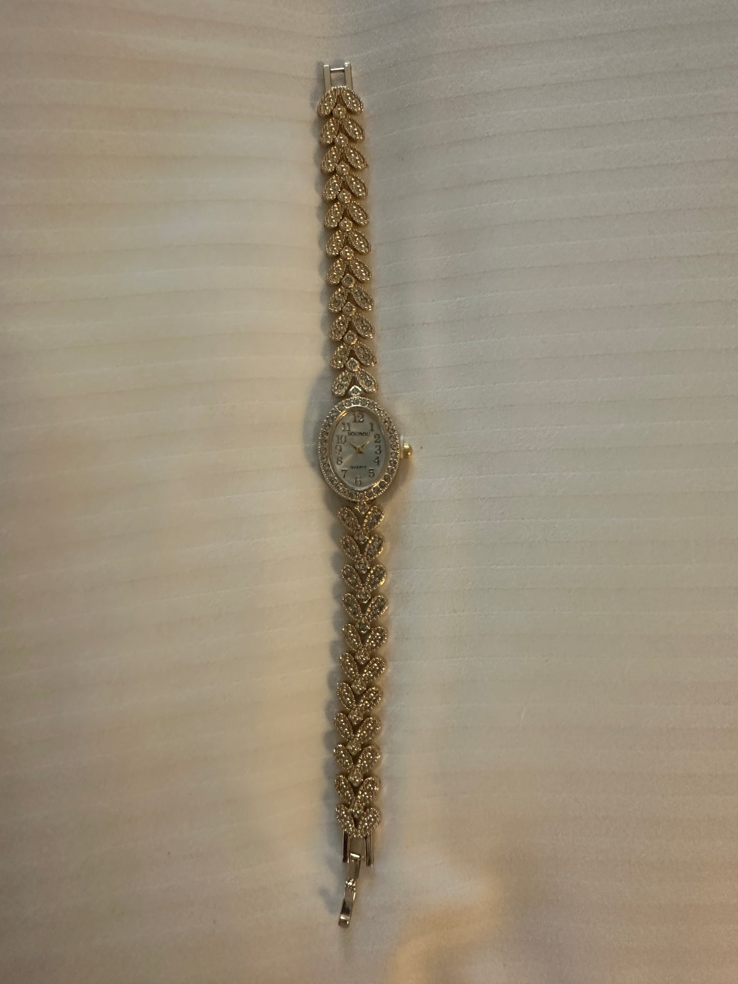 Gold strap watch