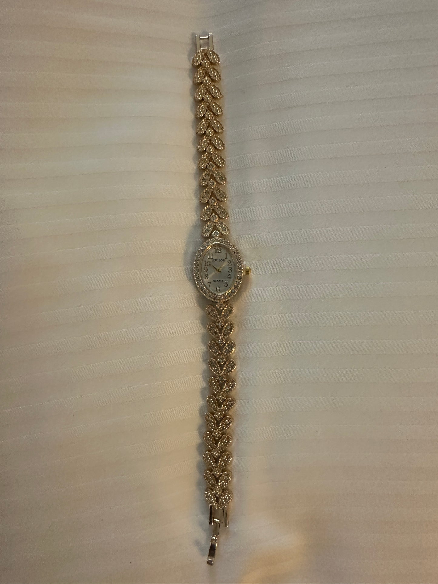 Gold strap watch