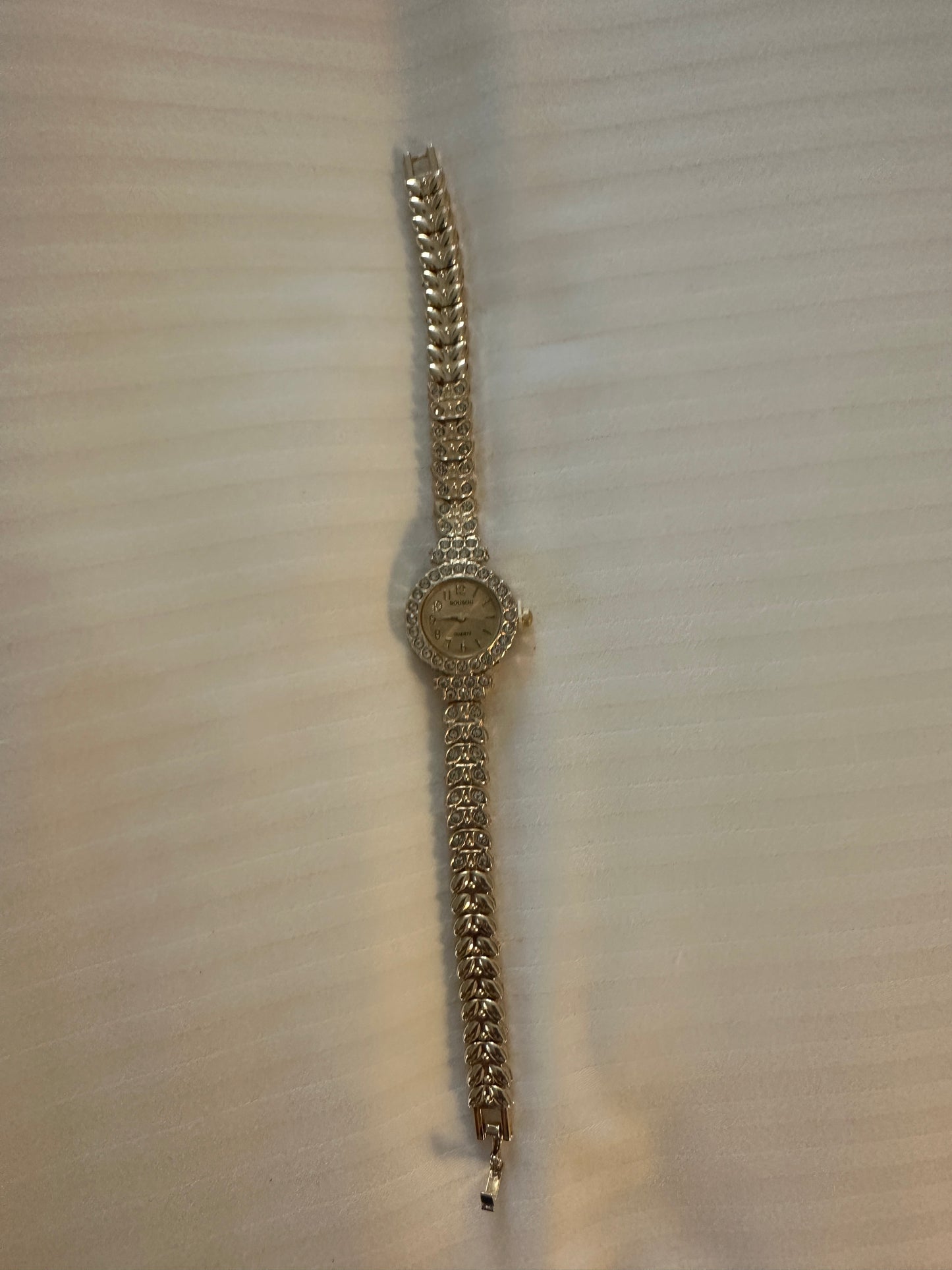 Gold strap watch