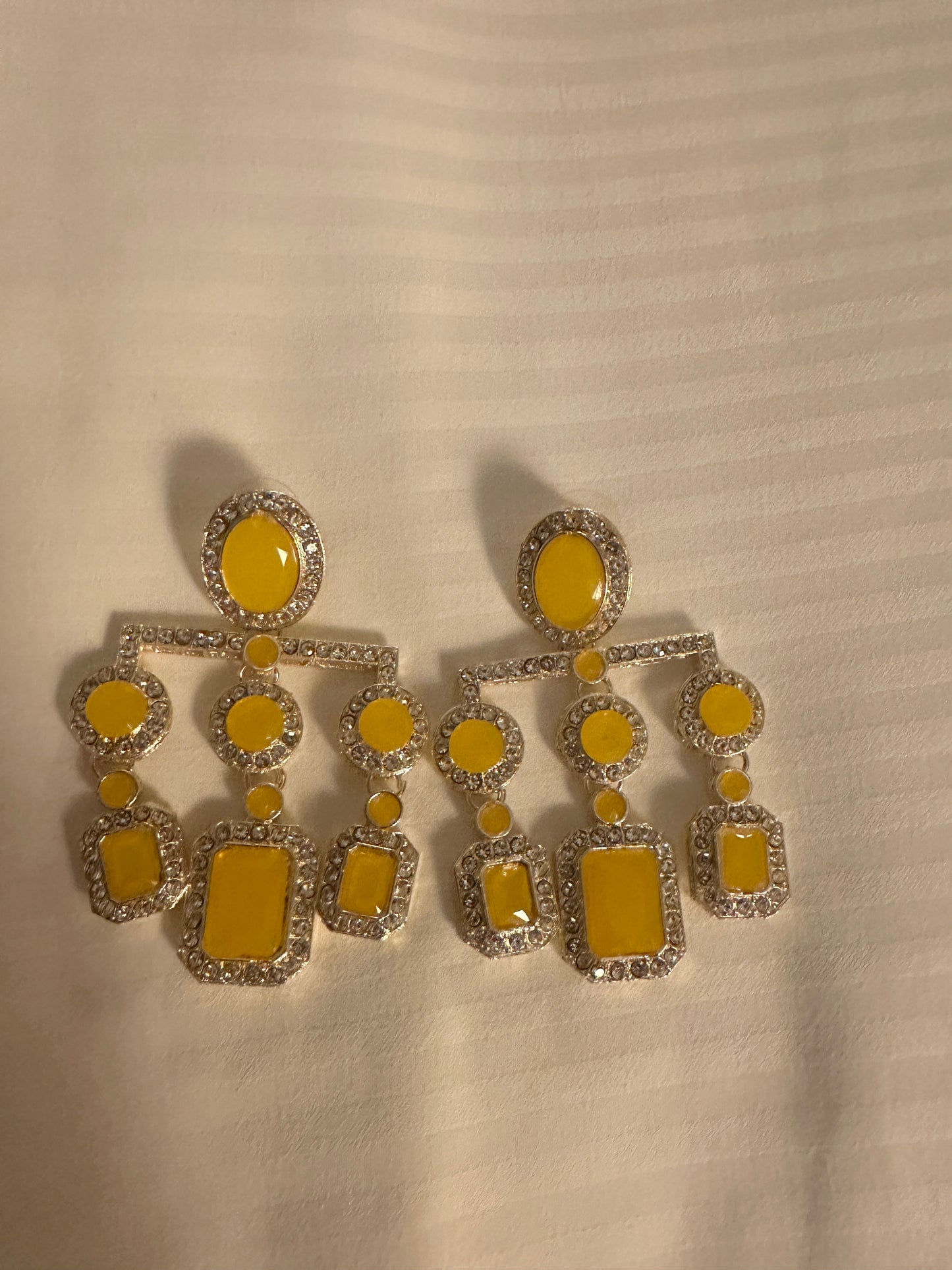 Yellow earrings