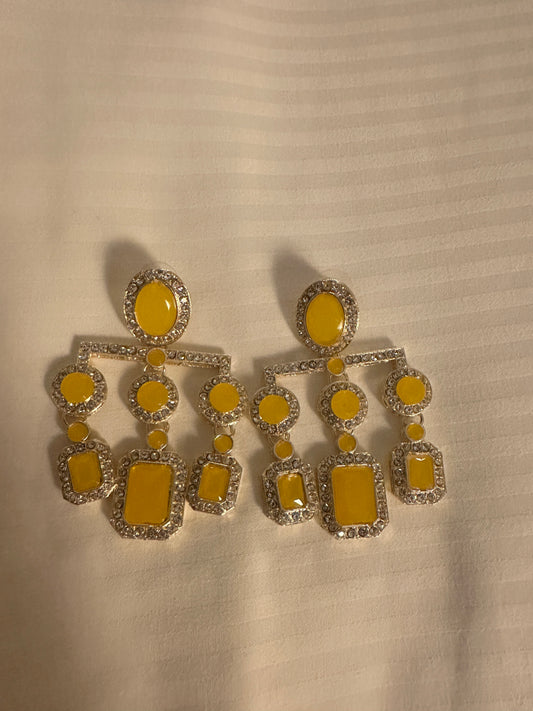 Yellow earrings