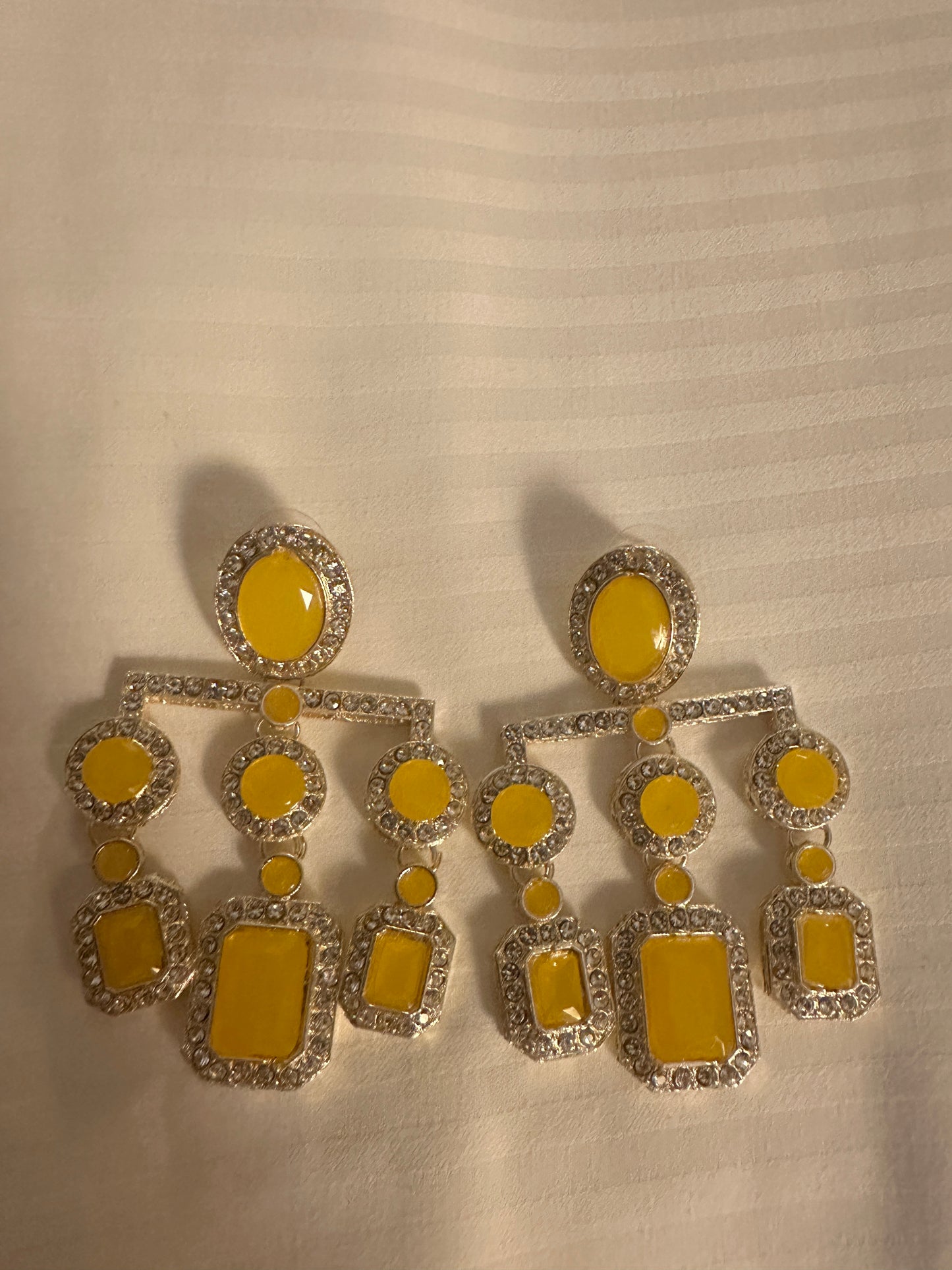 Yellow earrings